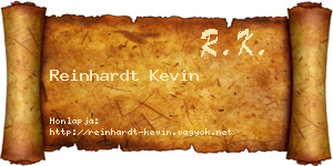Reinhardt Kevin névjegykártya