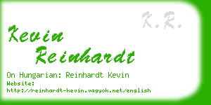 kevin reinhardt business card